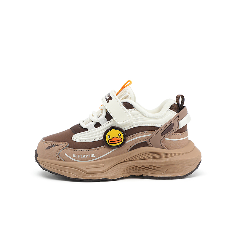 

B.Duck Желтые утиные легкие амортизирующие утепленные низкие детские повседневные кроссовки для детей 3-7 лет