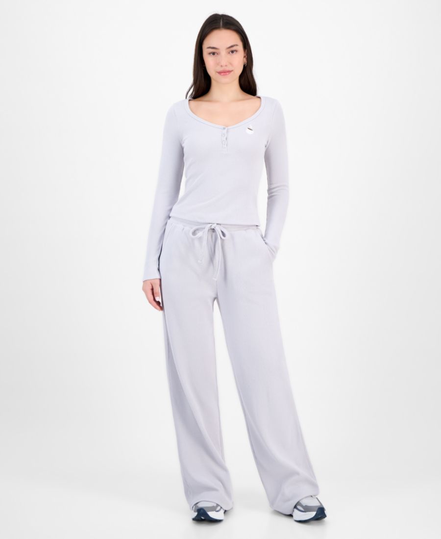 

Детская футболка-поло с вышивкой Hacci с длинными рукавами Madden Girl, H Grey Mug