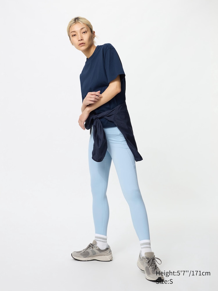 

Мягкие леггинсы airism длинные Uniqlo, цвет 61 синий