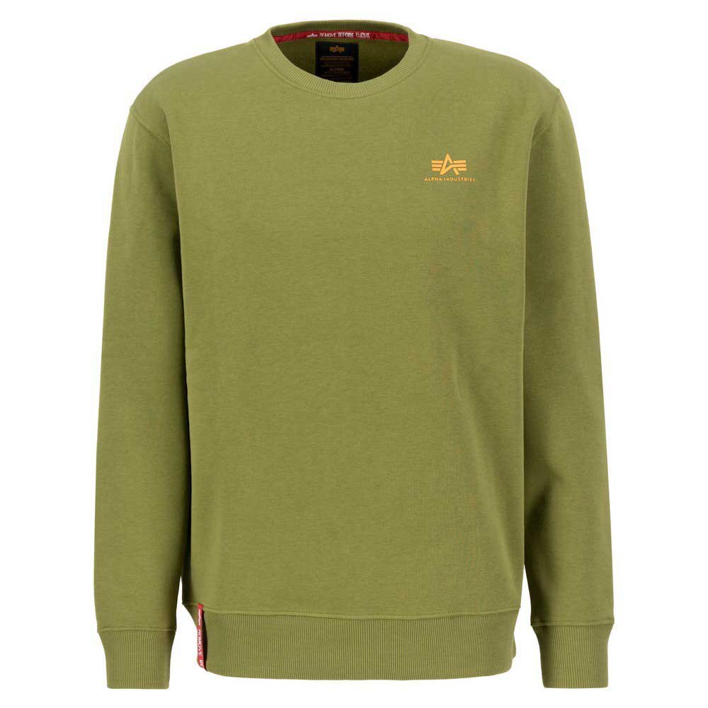 

Толстовка Alpha Industries Basic Small Logo, зеленый