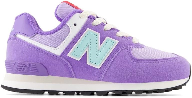 Кроссовки New Balance Kids' 574 V1 на шнуровке, фиолетовый — фото 3