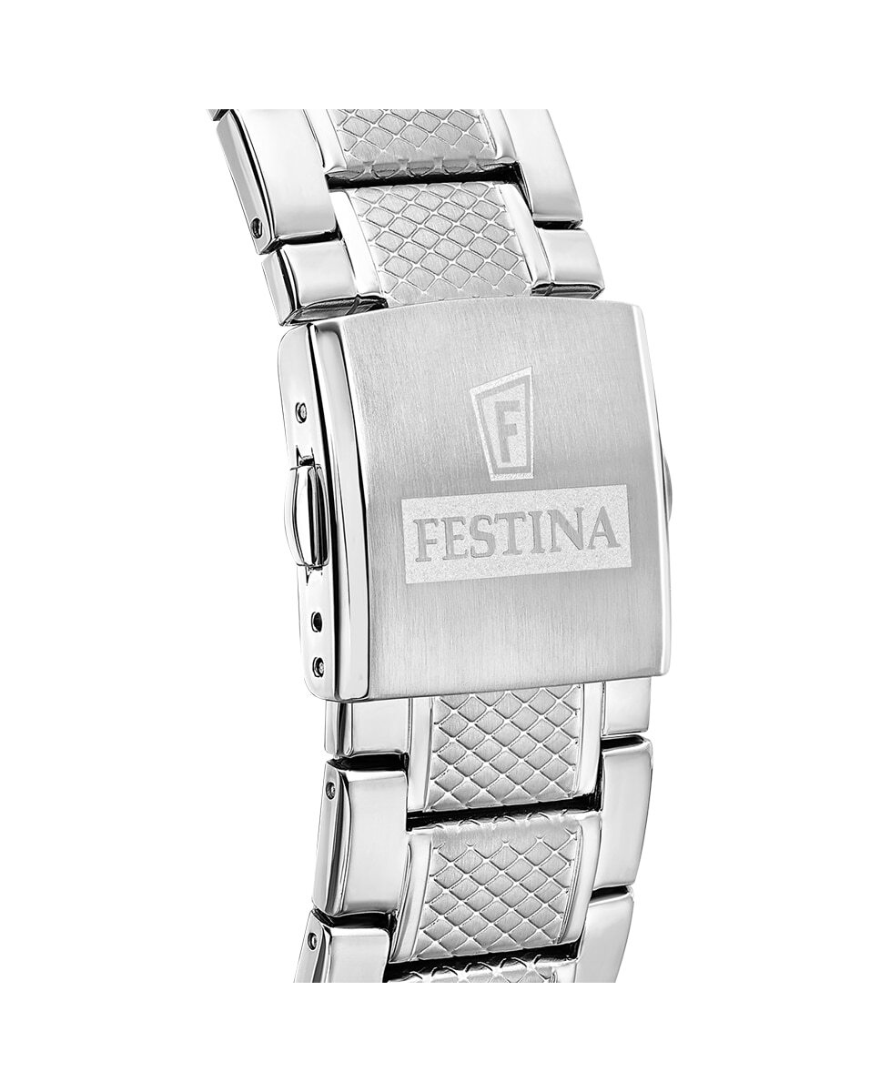 F20668/3 Timeless Мужские часы с хронографом из серебряной стали Festina, серебро — фото 2