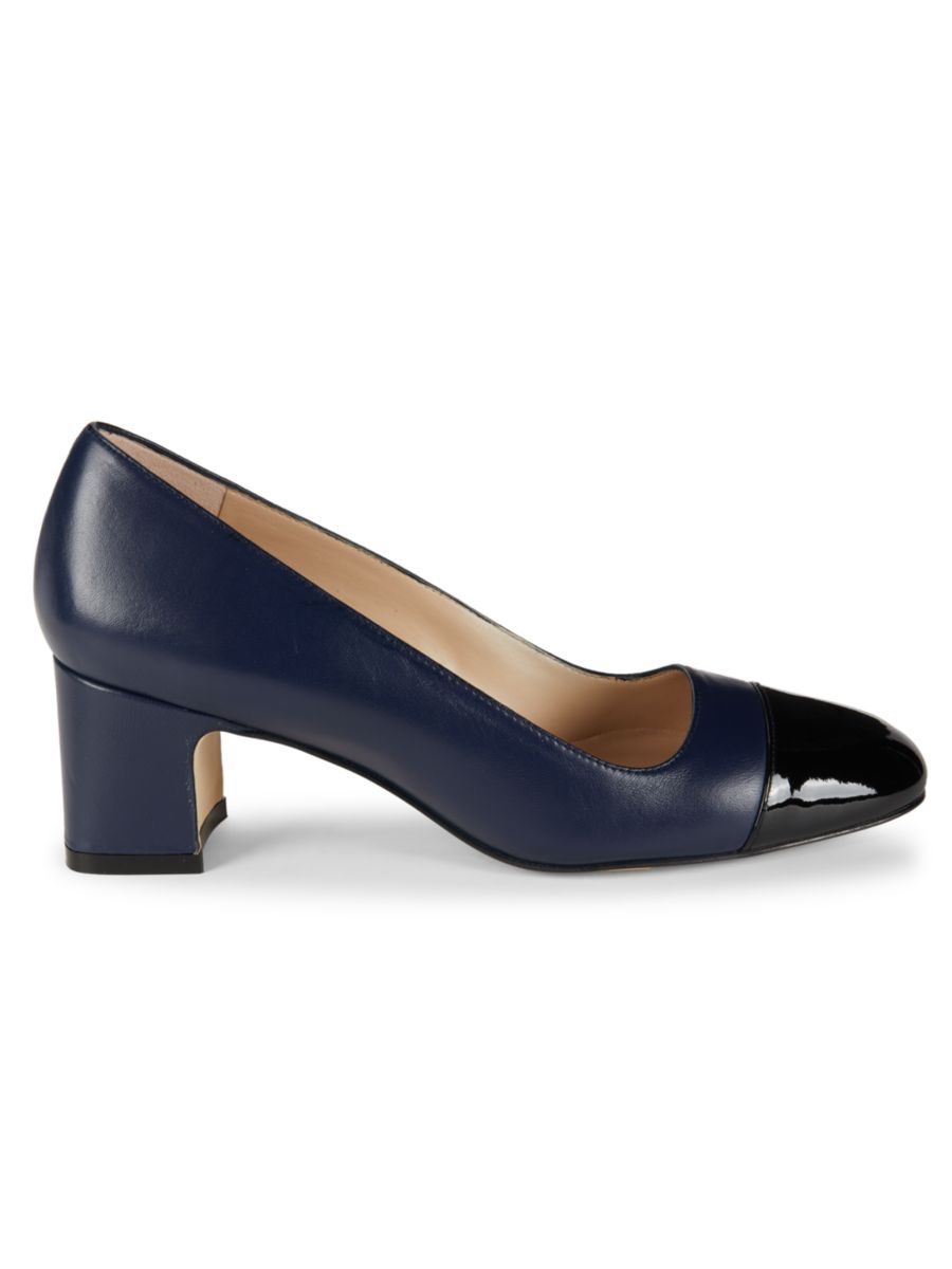 Туфли-лодочки Milla Leather Stuart Weitzman, цвет Nice Blue Black