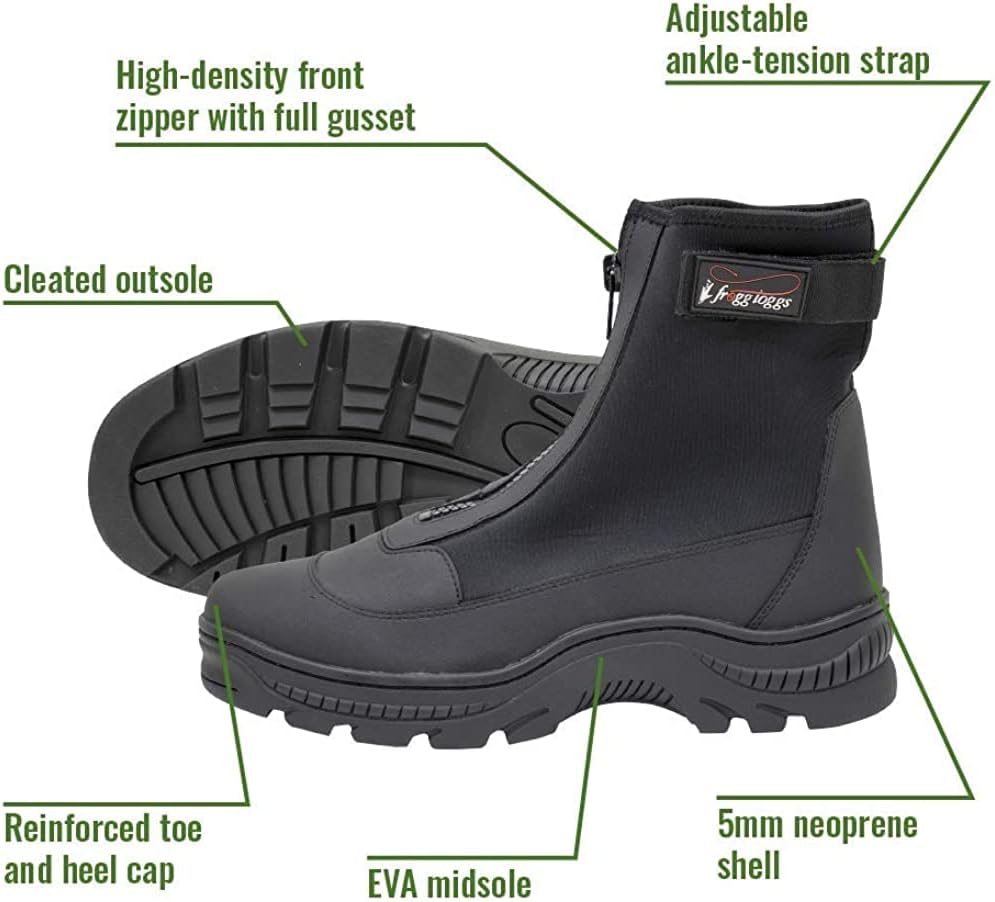FROGG TOGGS Men's Aransas II Neoprene Surf & Sand Waterproof Fishing Wading Boot for Fishing, 10 Grey — фото 2