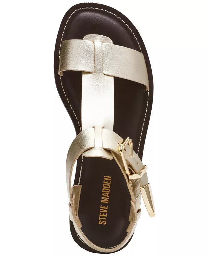 Женские сандалии Brazinn Gladiator на плоской подошве Steve Madden, мультиколор — фото 4