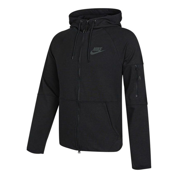 

Куртка Nike Tech-Pack Logo Knit Hooded Jacket Black, черный