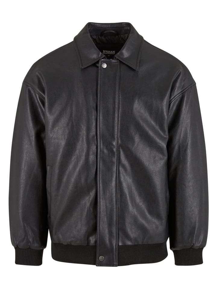 

Кожаная куртка Urban Classics Lederjacken, черный