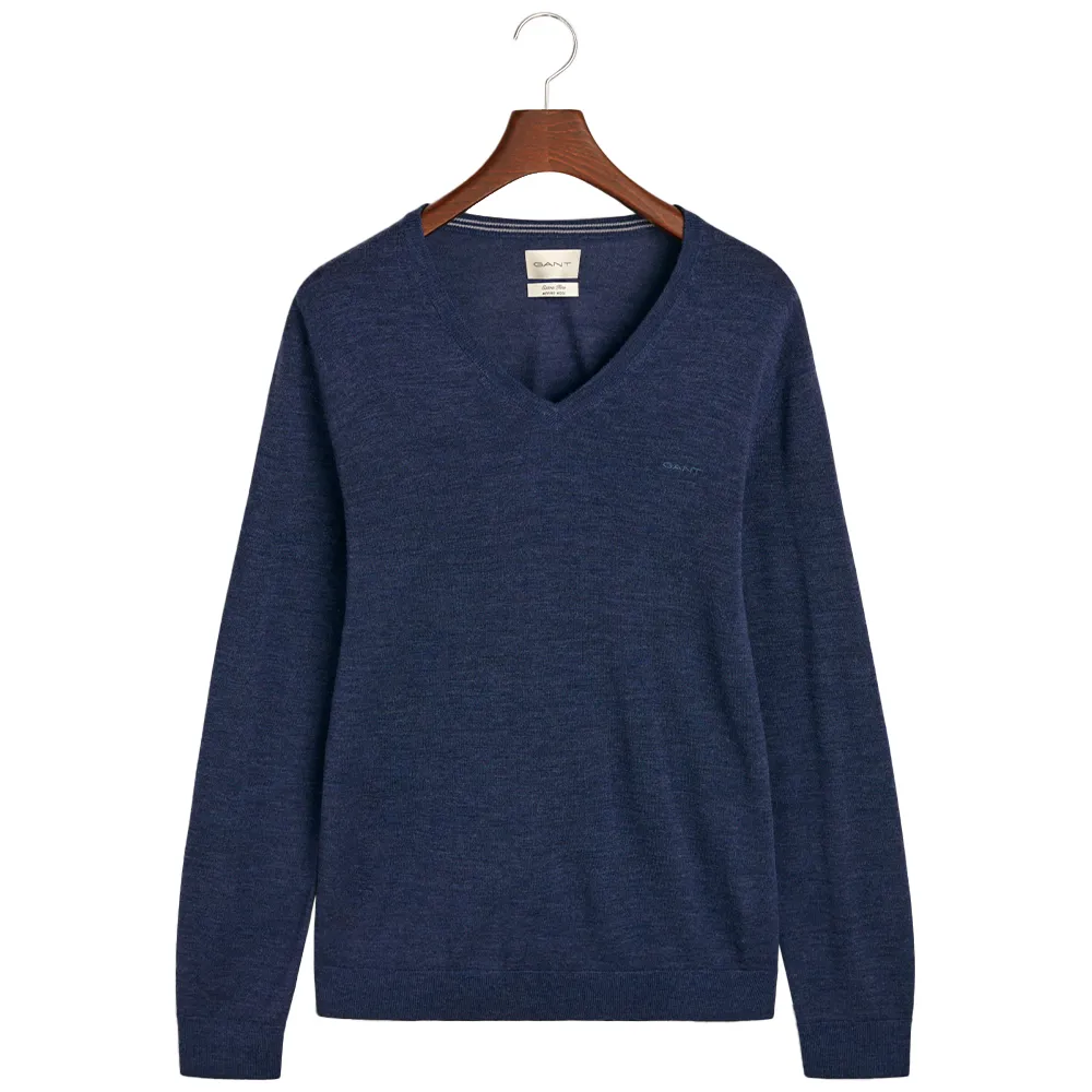 

Свитер Gant 8050209 v neck, синий