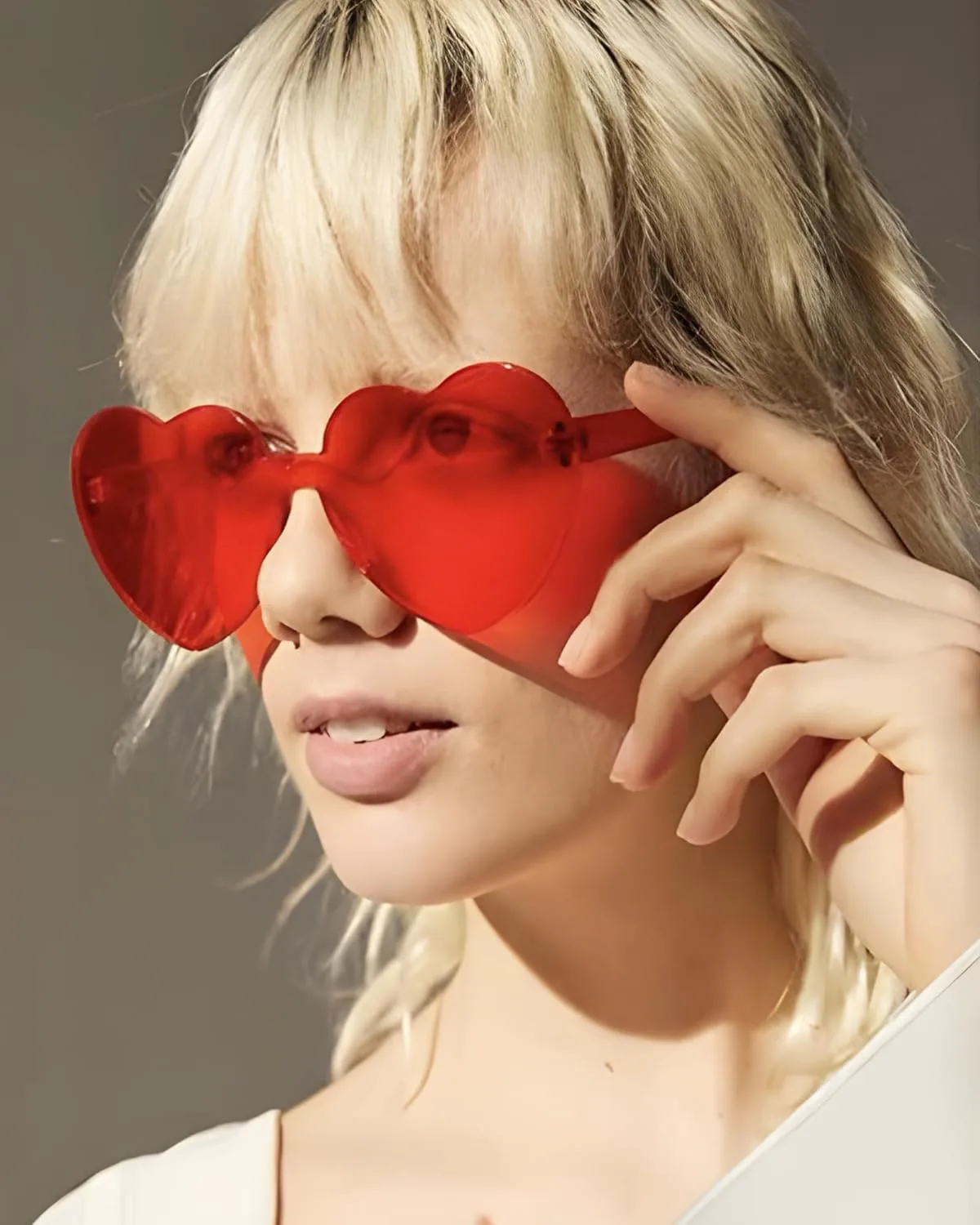 

20 пар солнцезащитных очков в форме сердца для женщин, разноцветные, модные, прозрачные, в форме сердца, отличный подарок на вечеринку SIEYEWER, Pink - 20 Pack