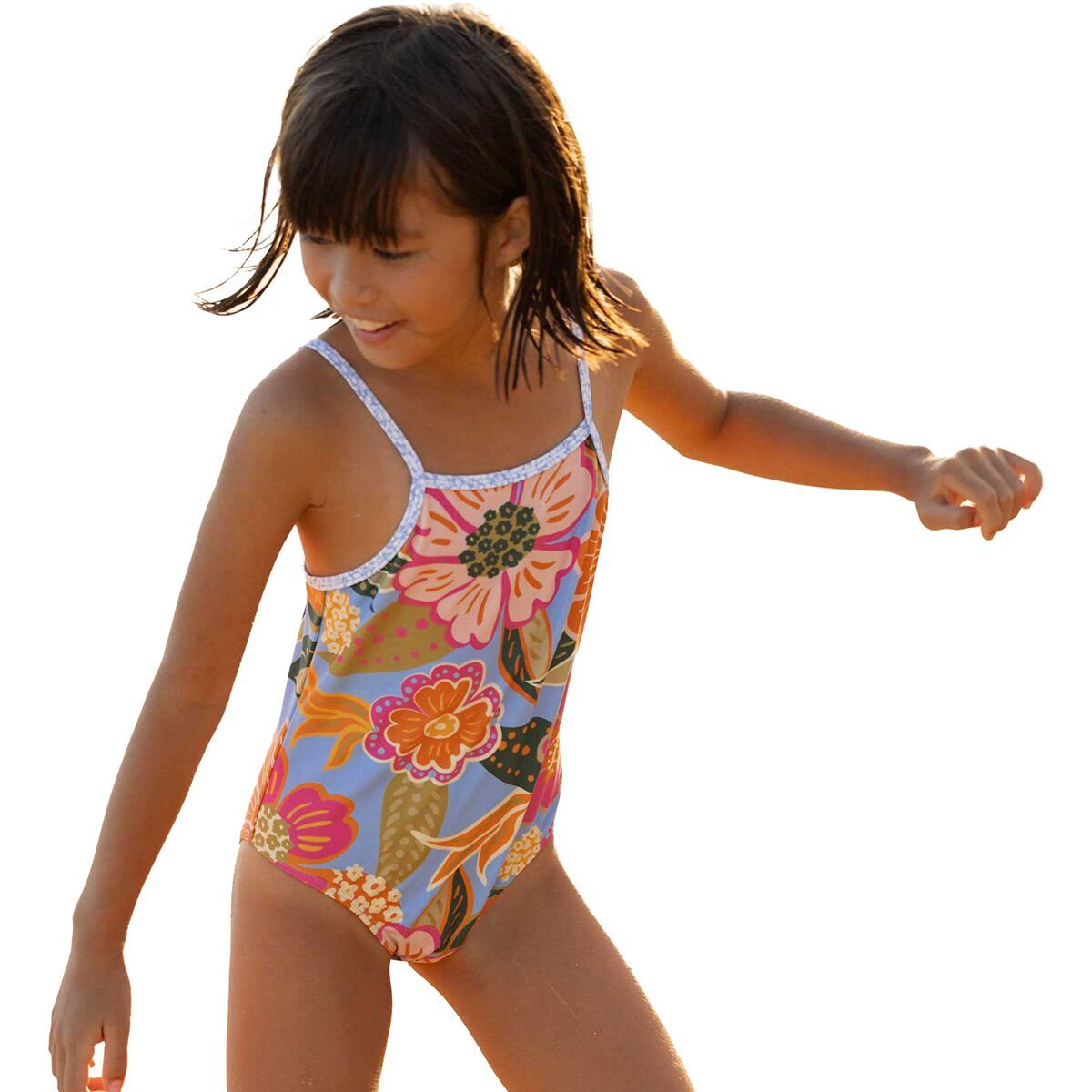 

Слитный купальник с тонкими бретелями для девочек Nani Swimwear, цвет mona