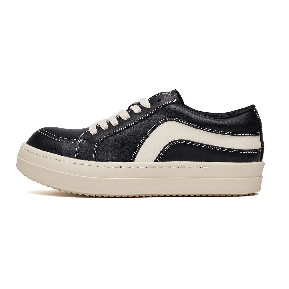 

JUMP&FISH Низкие скейтерские кроссовки мужские черные черные, цвет Black (This Style Leather Shoes Size, Comparatively to Athletic Shoes)