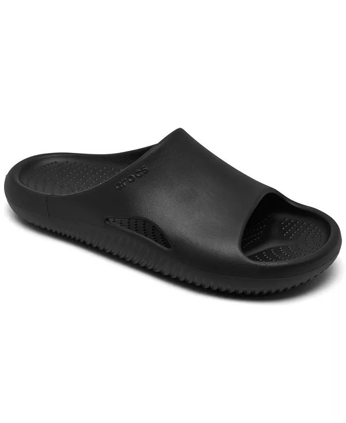 

Мужские уютные слайдеры Mellow Recovery от Finish Line Crocs, черный
