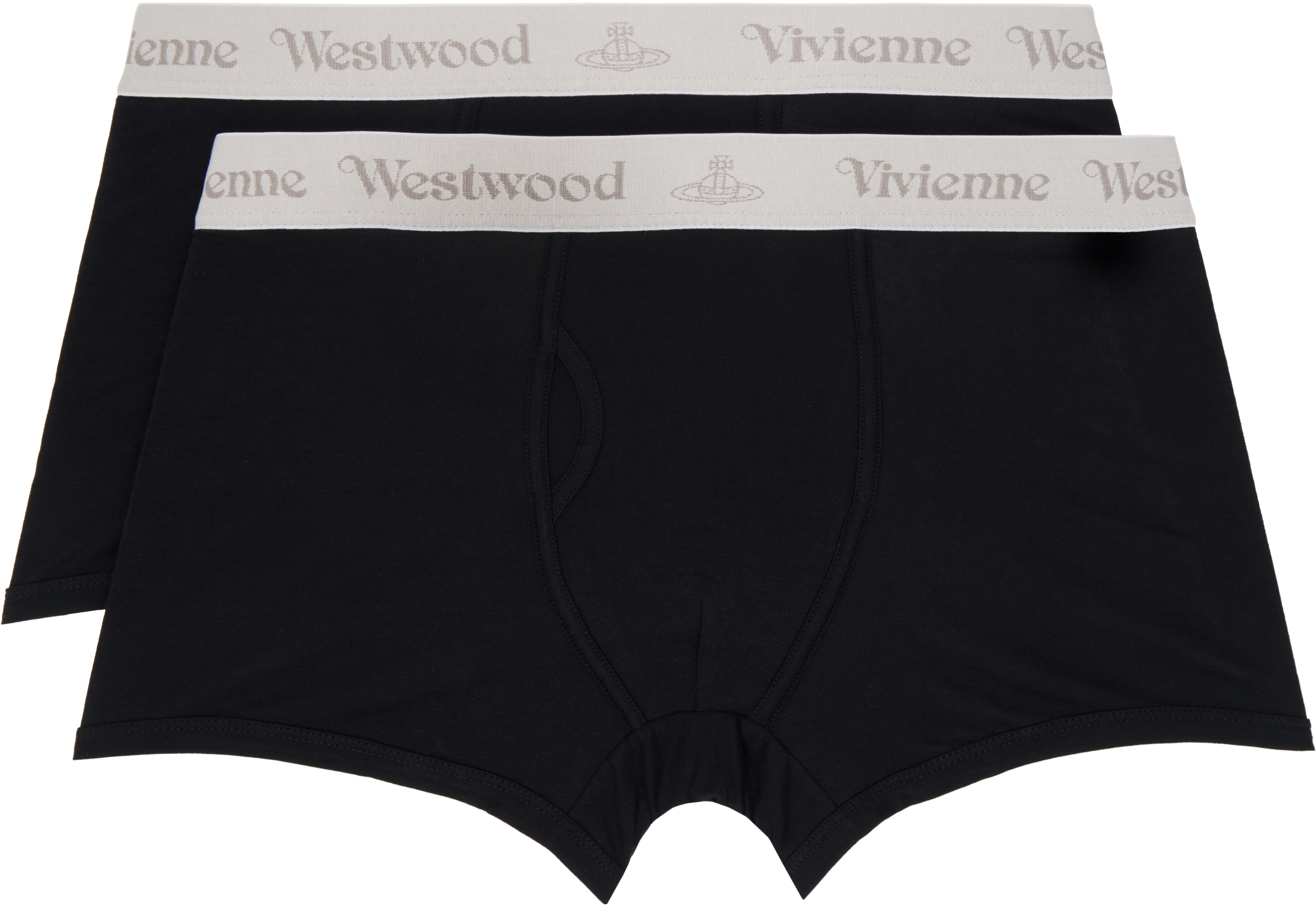

Двойная упаковка трусов-боксеров с логотипом Vivienne Westwood, черный