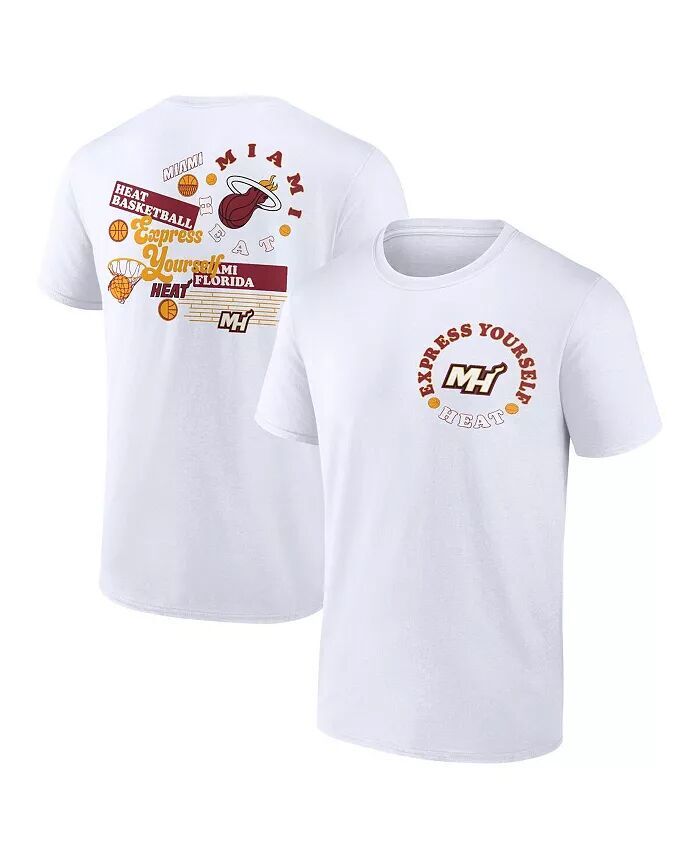 

Мужская белая футболка Miami Heat Street Collective Fanatics