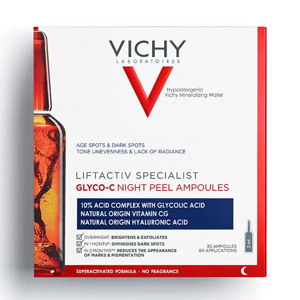 

Ампулы-пилинг против пятен Liftactiv Specialist Glyco-C Vichy, 30 UD