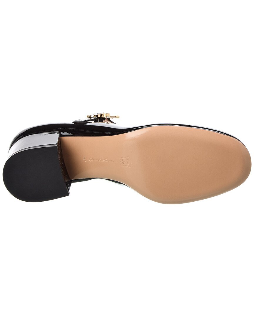 Патентные туфли Gianvito Rossi Mary Ribbon 55, черный