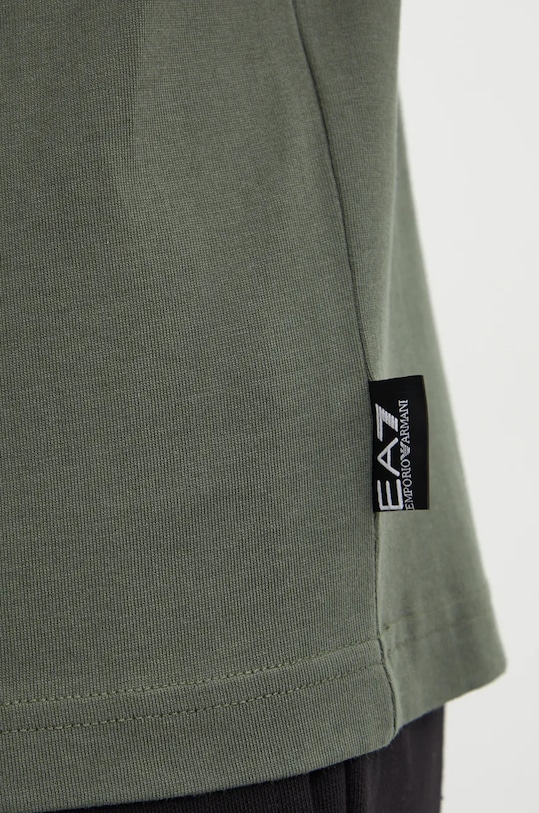 

Хлопковая футболка EA7 Emporio Armani, зеленый