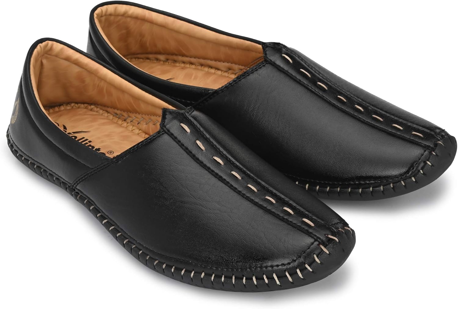 

Мужские этнические джутти и мохари Vellinto & праздничная обувь | Мужские повседневные лоферы, черный