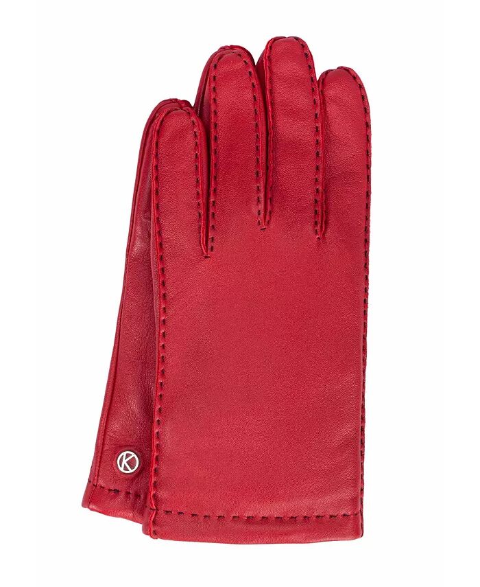 

Женские перчатки для сенсорных экранов из кожи ягненка премиум-класса «MILLIE» ручной работы KESSLER, красный