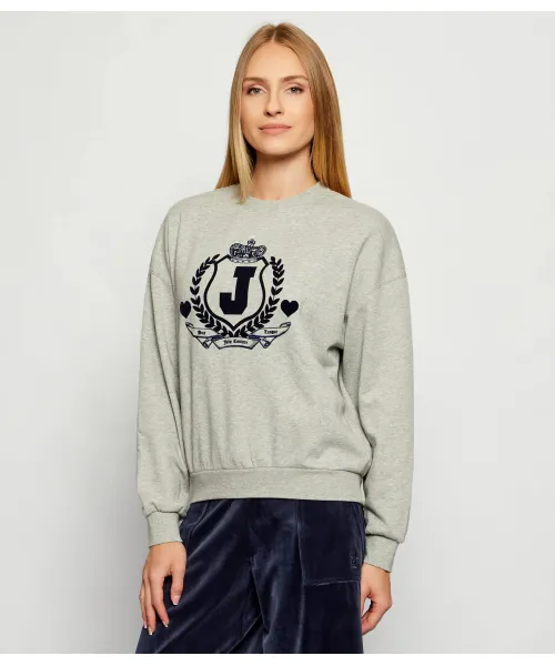 

Толстовка с гербом Венеции Oversize fit Juicy Couture, серый