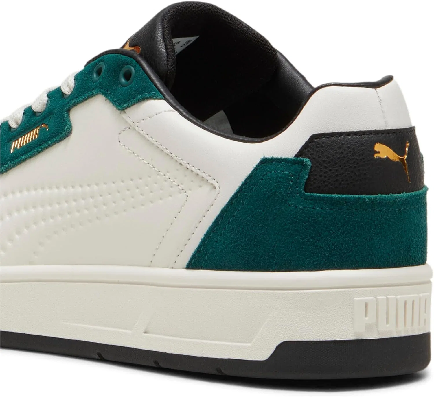 Кроссовки PUMA Unisex Court Classic Lux SD, Vapor Gray Dark Myrtle Puma Gold — фото 3