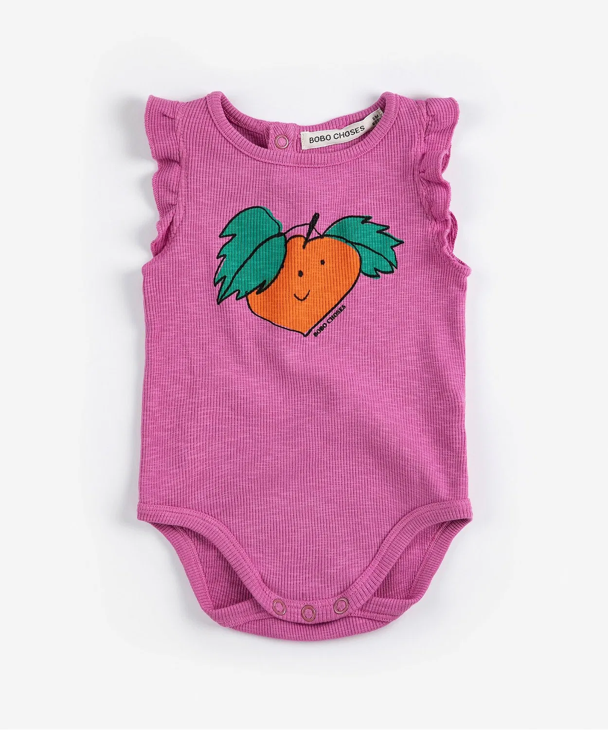 Боди-рубашка с рюшами Tangerine ruffled, BOBO CHOSES, розовый — фото 2