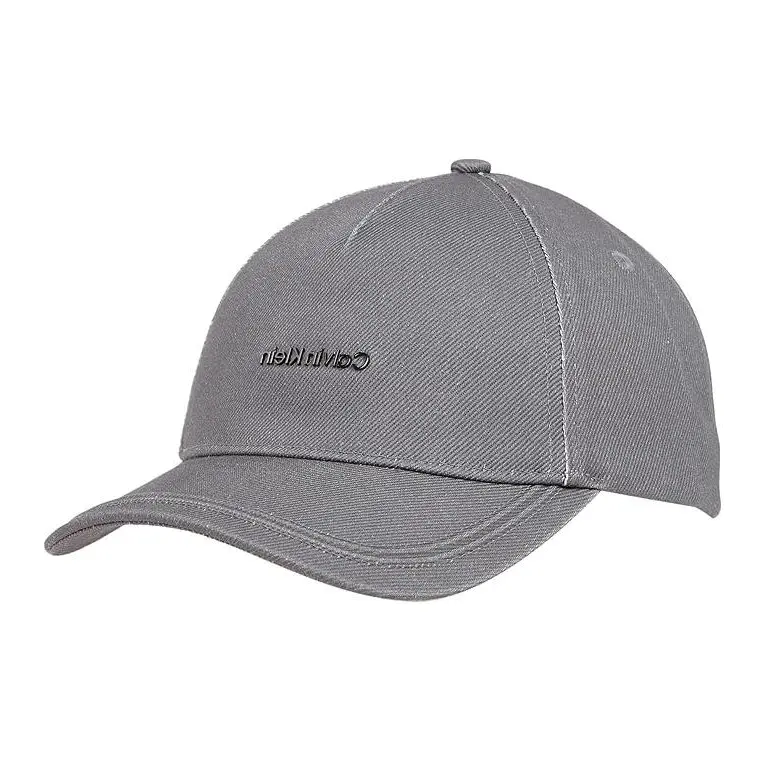 

Calvin Klein Хлопковая бейсболка мужская серая, Gray