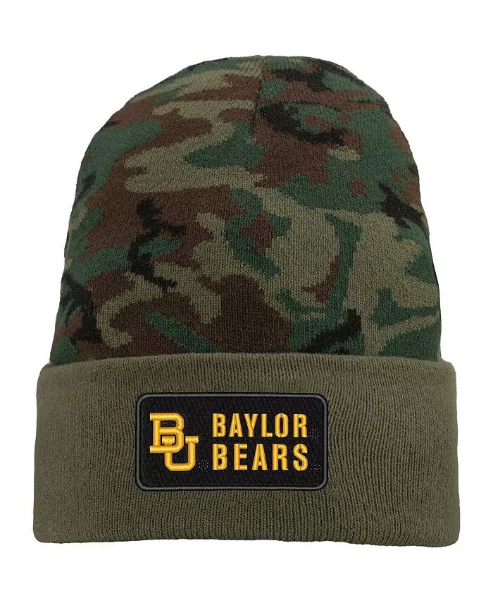 

Мужская вязаная шапка-манжета Camo Baylor Bears в стиле милитари Nike