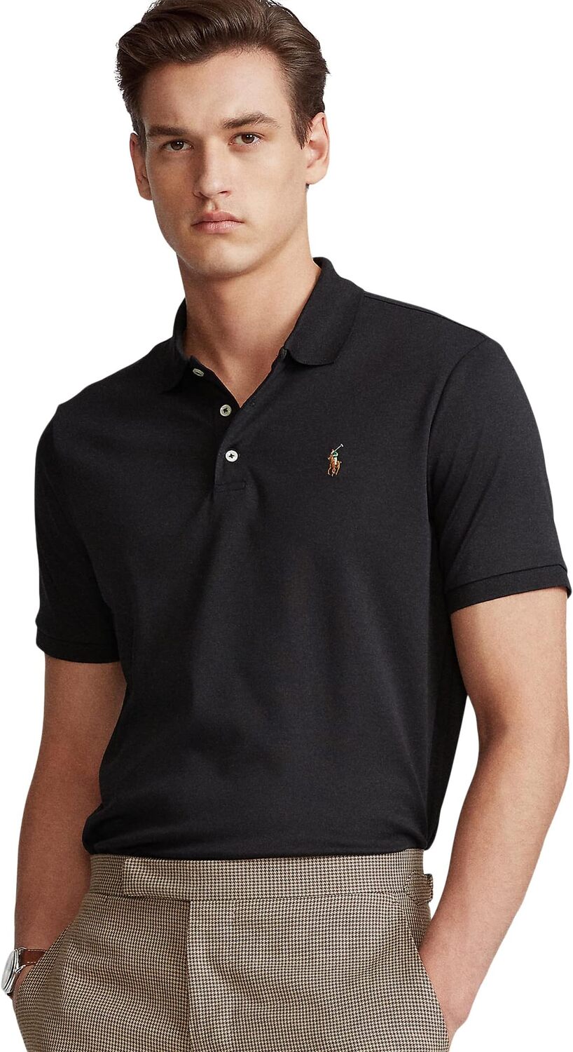 

Рубашка-поло Classic Fit Soft Cotton Polo Polo Ralph Lauren, цвет Polo Black