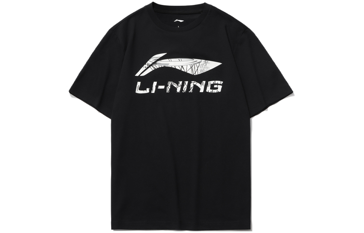 

Спортивная модная коллекция футболок для мужчин, черная Lining, черный