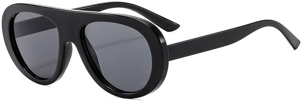 

Винтажные женские солнцезащитные очки-пилот, модные леопардовые очки конфетных оттенков с защитой от УФ-излучения UV400, мужские солнцезащитные очки в стиле панк WNCKSQ, Black Grey