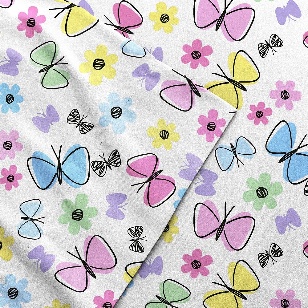 

Комплект детского простыни с принтом Dream Factory, цвет Butterfly Purple