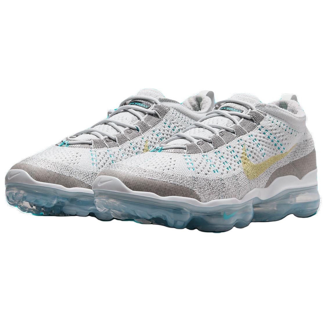 Nike Air VaporMax 2023 Flyknit Photon Dusty Cactus, серый белый — фото 3