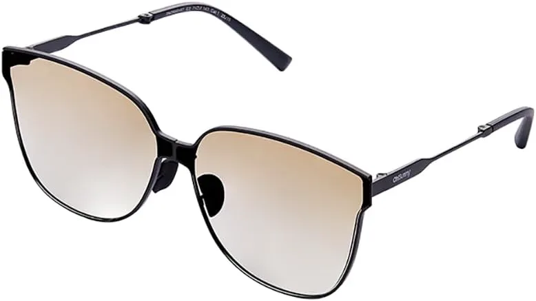 

Солнцезащитные очки UV400 для путешествий, классические, модные, квадратные, UPF50+, металлические, складные, легкие, унисекс OH! ANY TIME ANY WEAR, Casual Brown