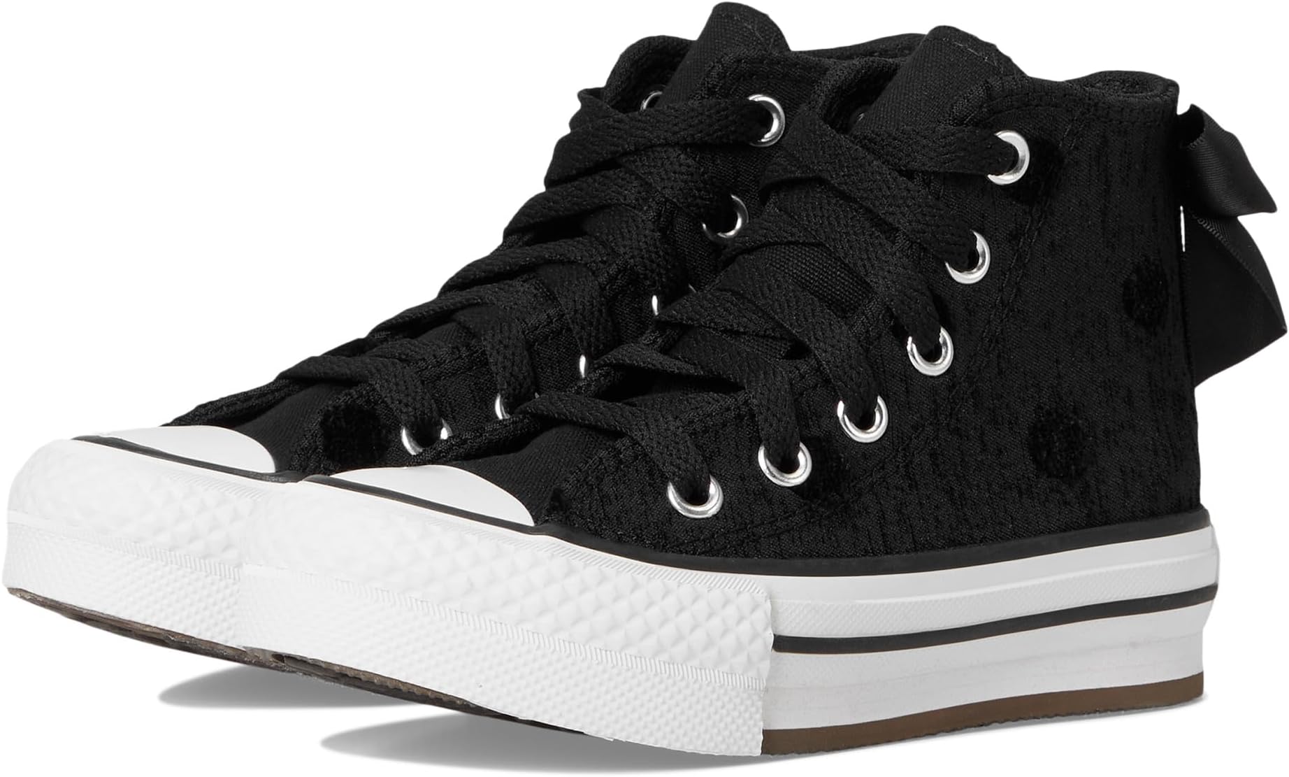 

Кроссовки Converse Kids Chuck Taylor All Star Lift Bow Platform, Black/White/Black