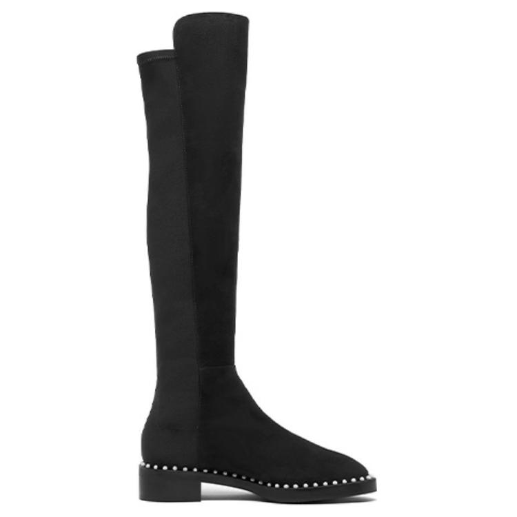 SW 5050 PEARL Женские черные сапоги выше колена Stuart Weitzman — фото 3