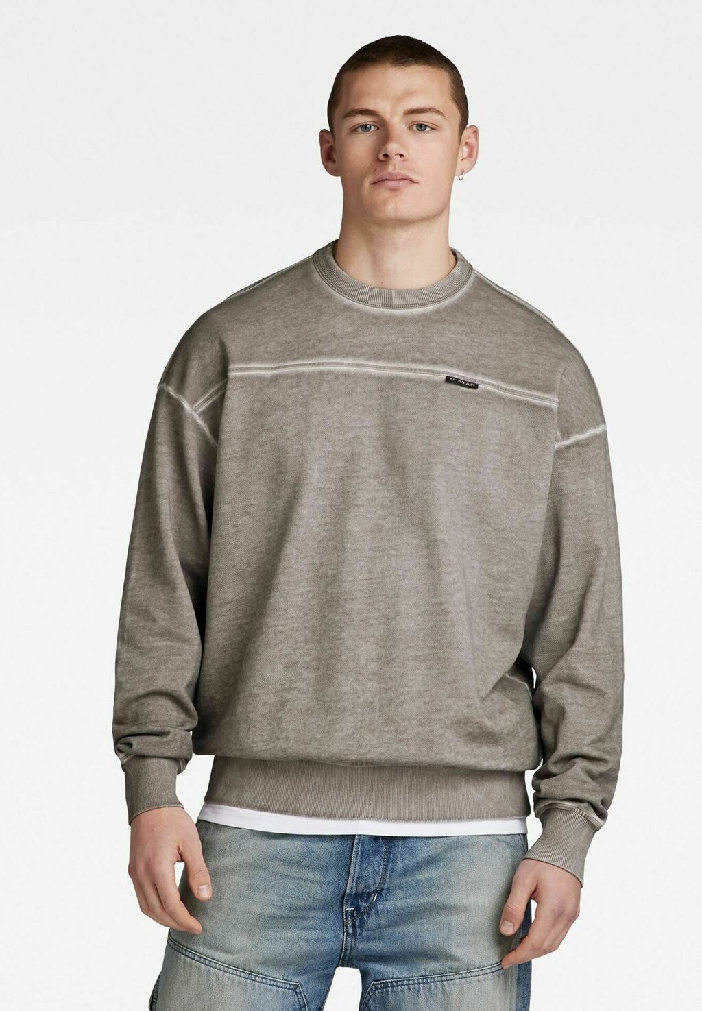 

Толстовка GARMENT DYED LOOSE G-Star, цвет elephant skin gd