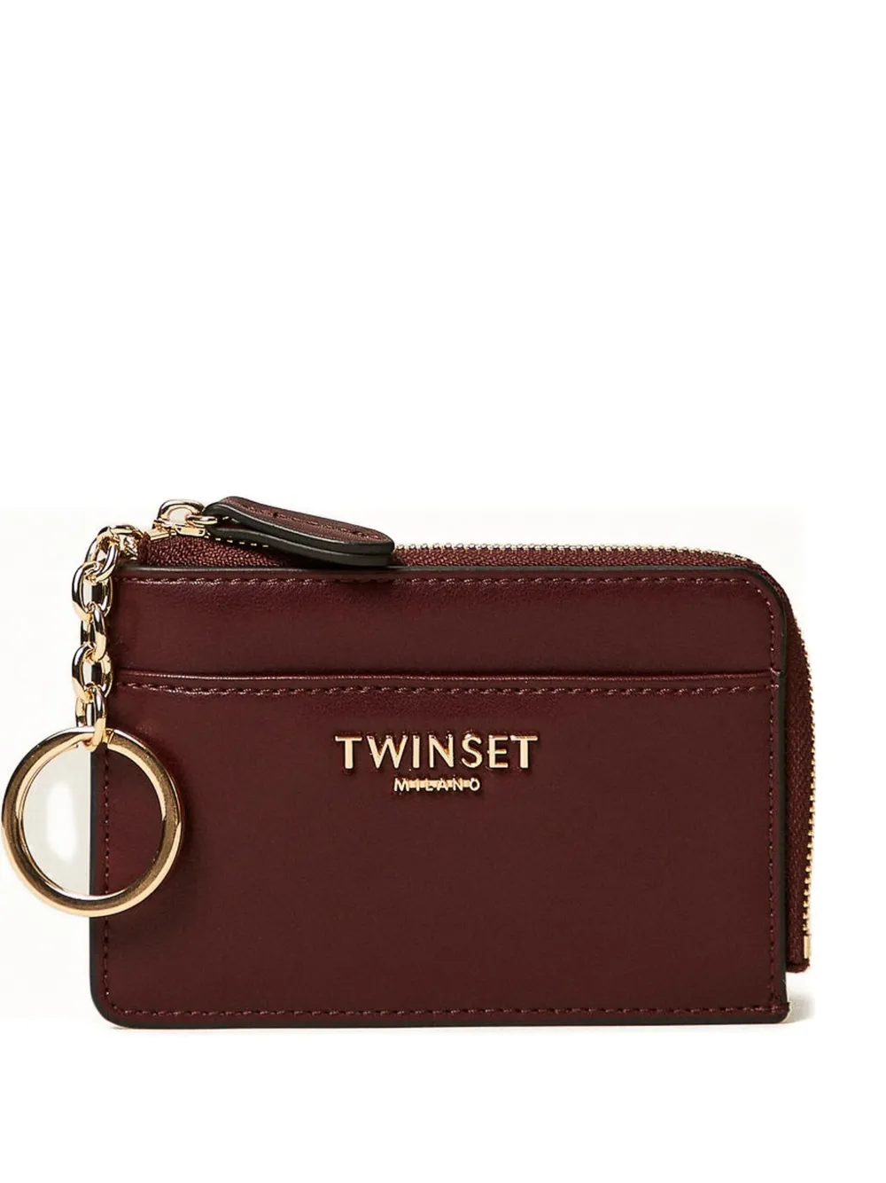 

Картхолдер с круговой молнией TWINSET, коричневый