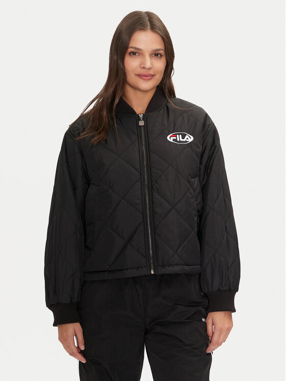 

Бомбер свободного кроя Fila, черный