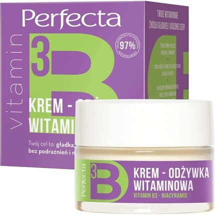 

Витаминный разглаживающий крем для лица с витамином B3, Perfecta