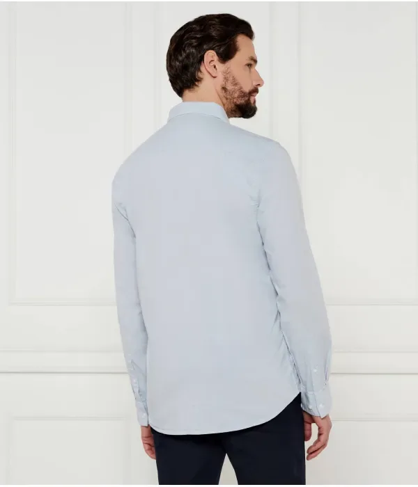 Рубашка Шамбре regular fit Calvin Klein, небесно-голубой — фото 4