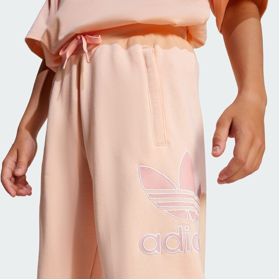 Зауженные брюки ADIDAS ORIGINALS, цвет Pink/Rose — фото 3