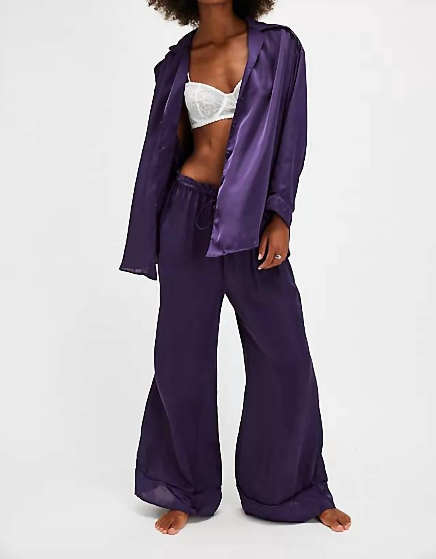 

Пижамный комплект Dreamy Days в готическом виноградном цвете Free People, цвет gothic grape