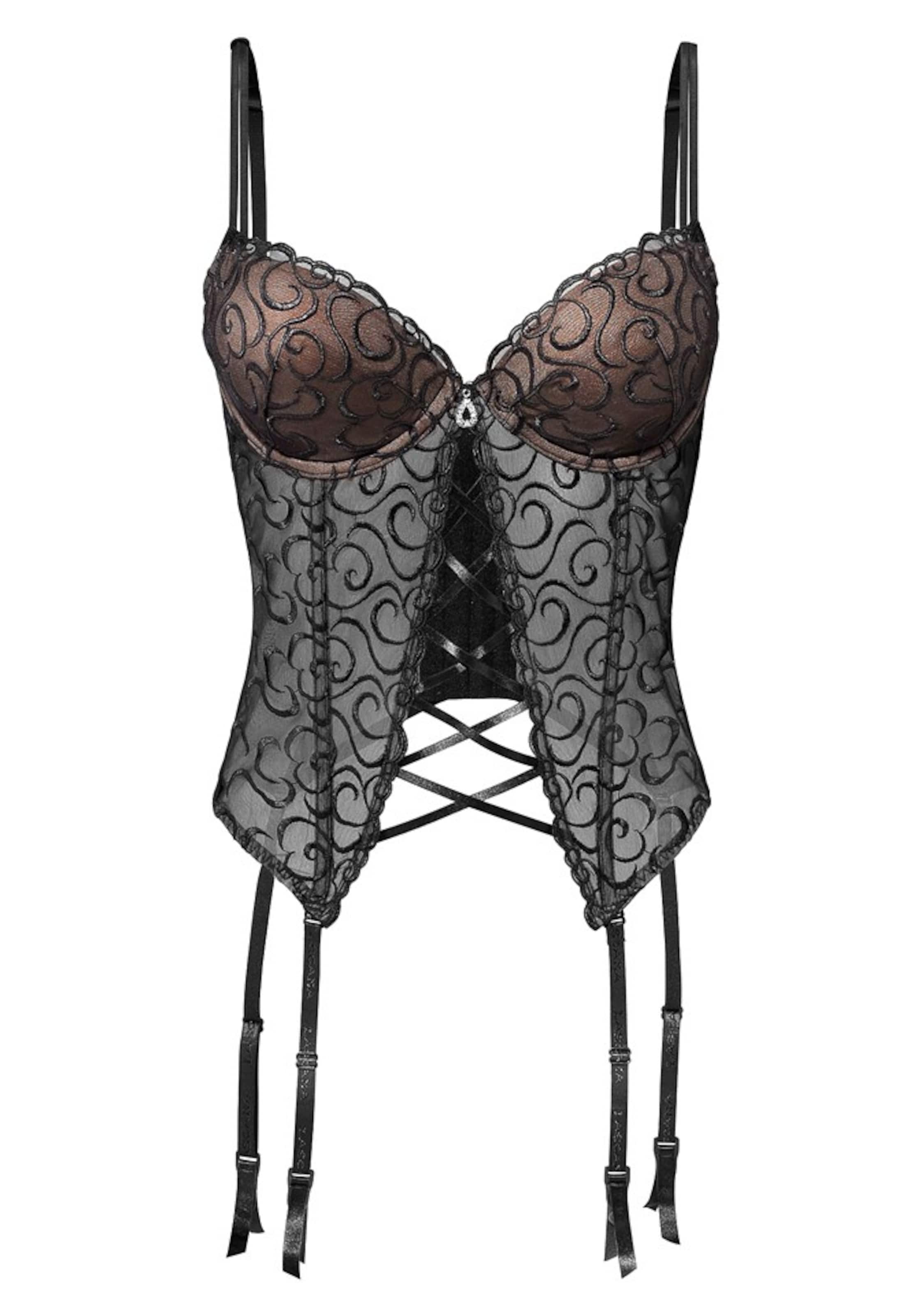 

LASCANA Корсет в черном цвете