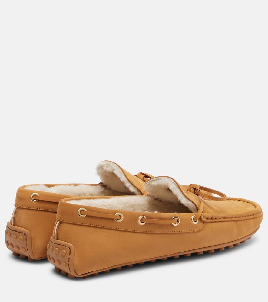 зимние водительские туфли из кожи гоммино Tod's, Cammello Chiaro — фото 2
