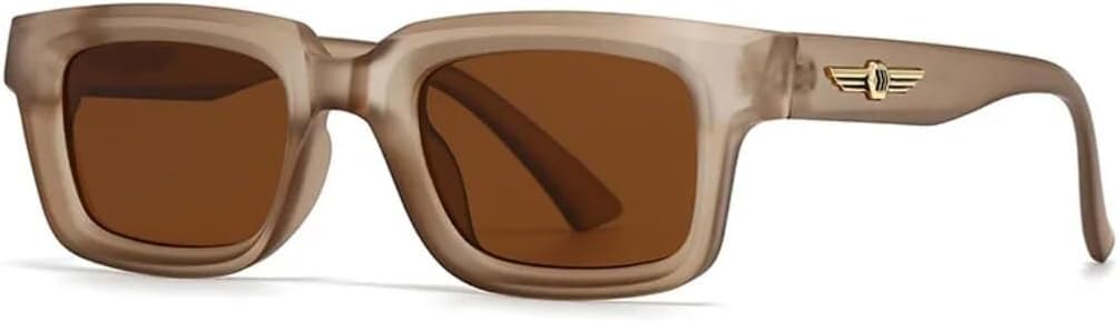 

Солнцезащитные очки для мужчин и женщин - защита UV400 - линзы с градиентным покрытием Rivets, маленькая оправа, подходят для занятий спортом на открытом воздухе и вождения LXLHWN, Tyj223-1