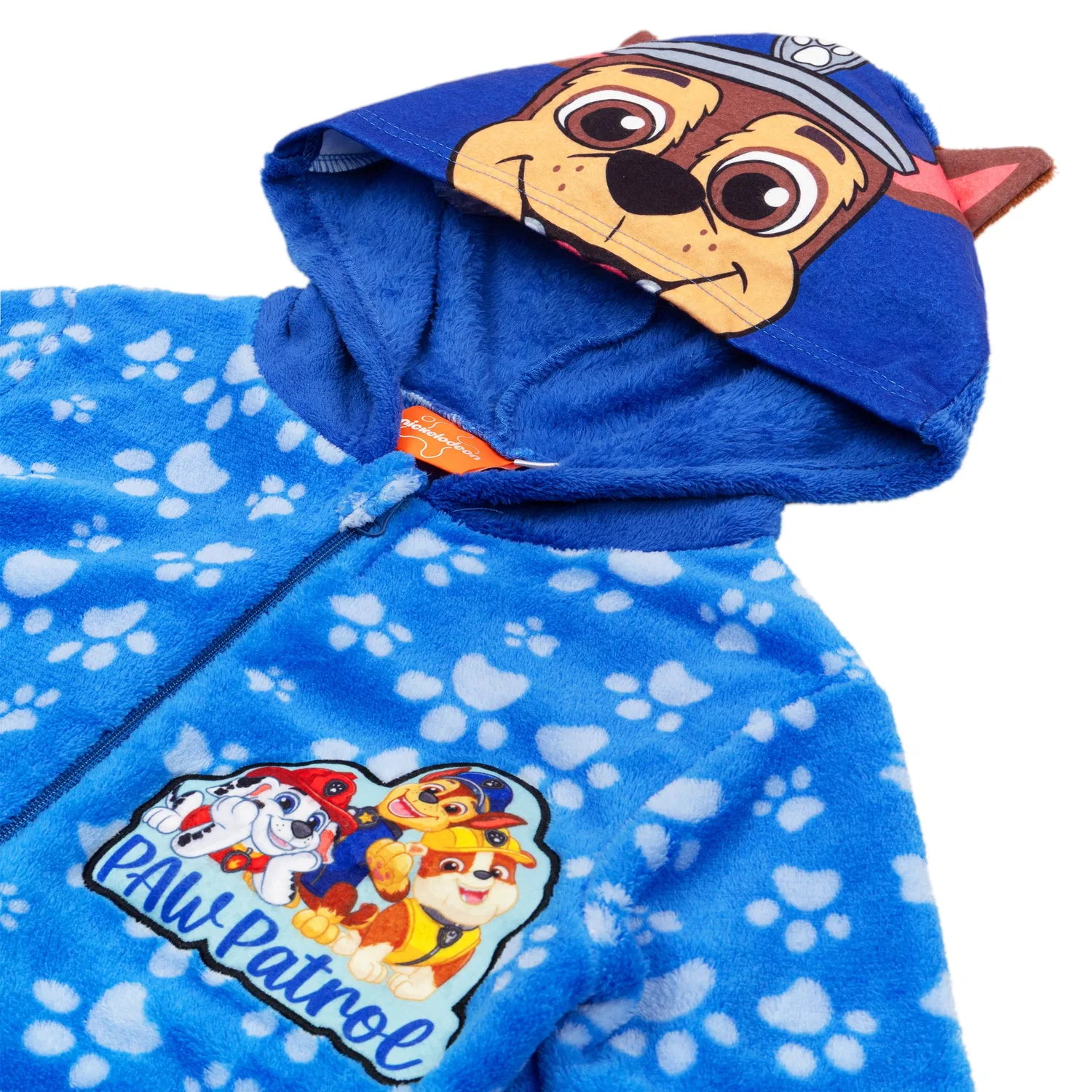 Пижама-комбинезон флисовая Paw Patrol, синий — фото 3