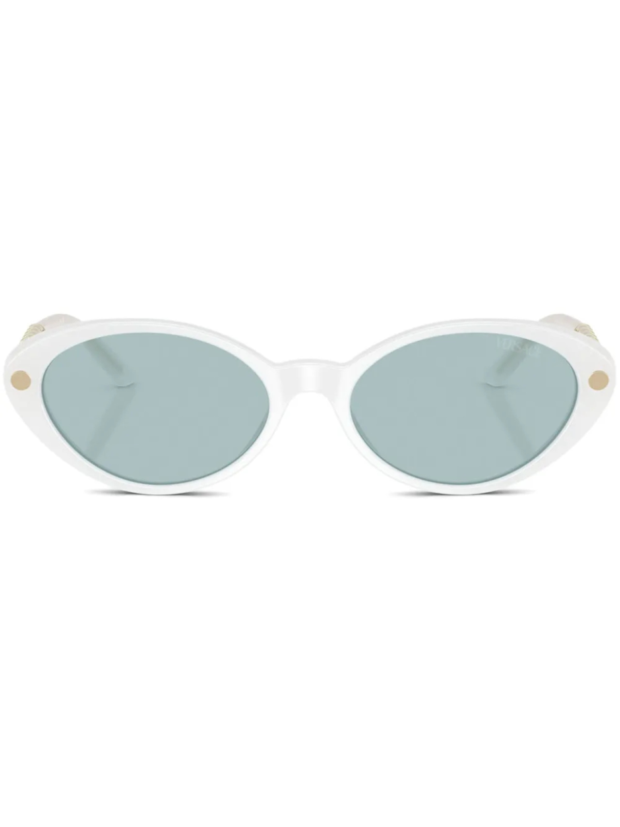 

Versace Eyewear солнцезащитные очки в оправе 'кошачий глаз', белый