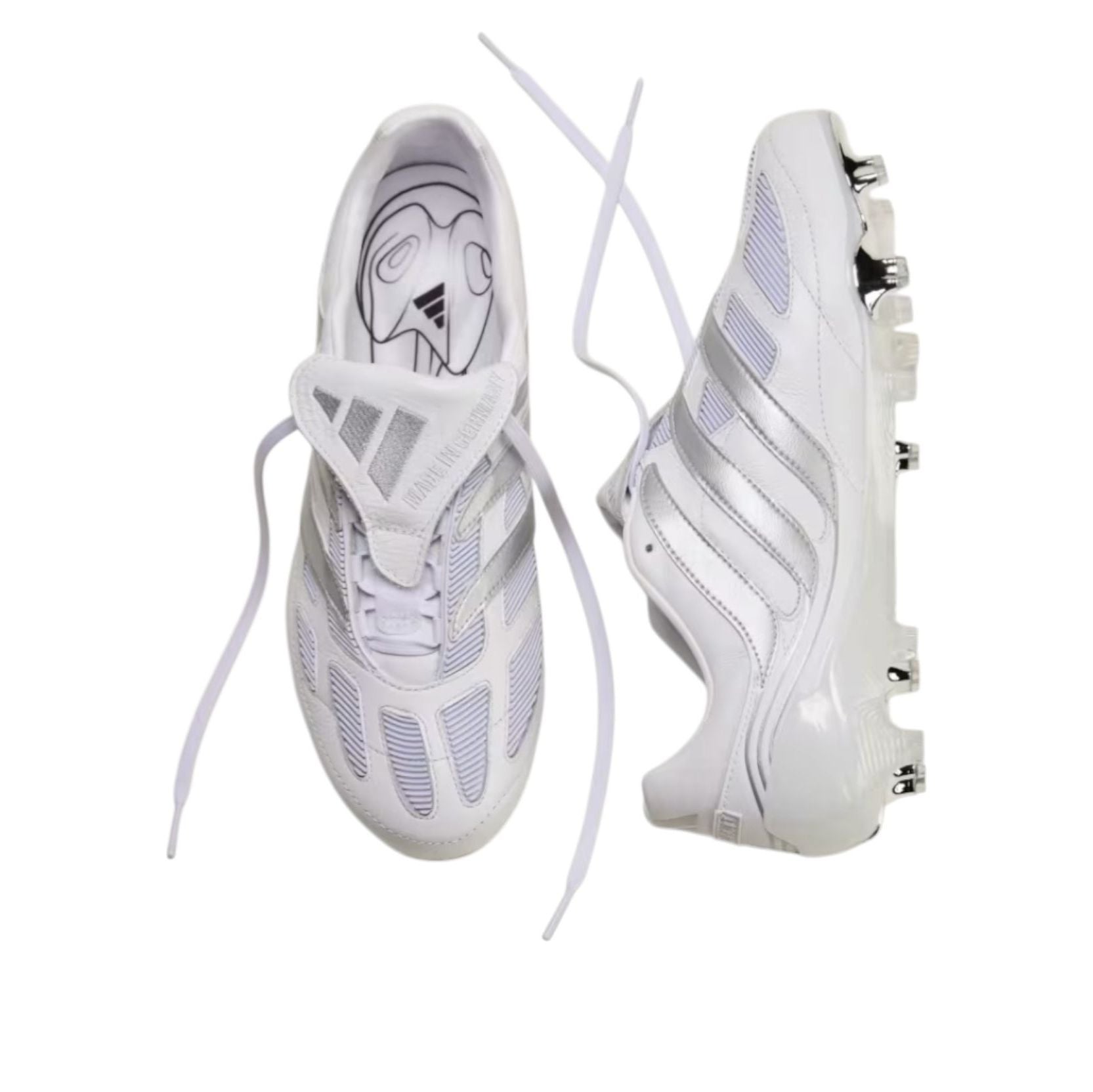 Adidas Predator Precision Firm Ground 'White Silver' — фото 3