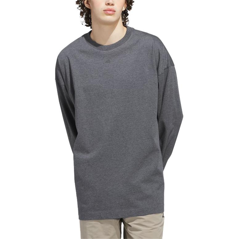 Футболка Unisex Dark Heather Gray Adidas, серый — фото 2